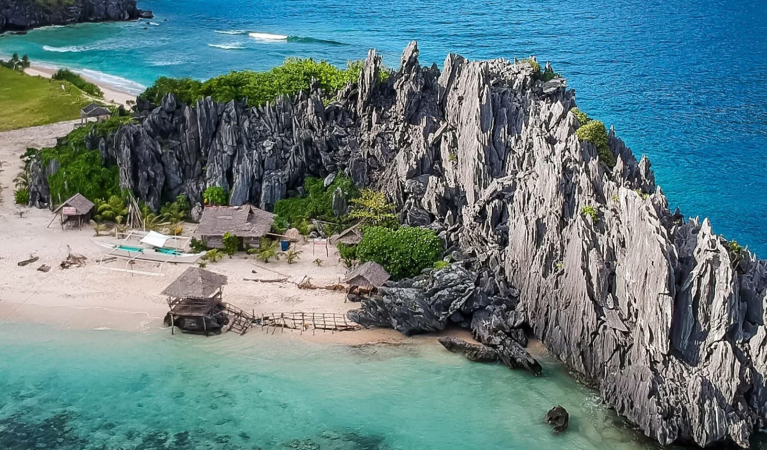 A stony ridge in Palawan.