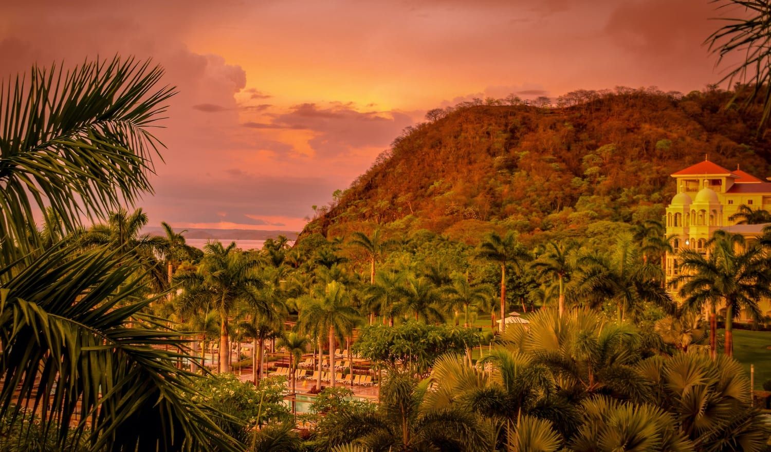 Red skies in Costa Rica.