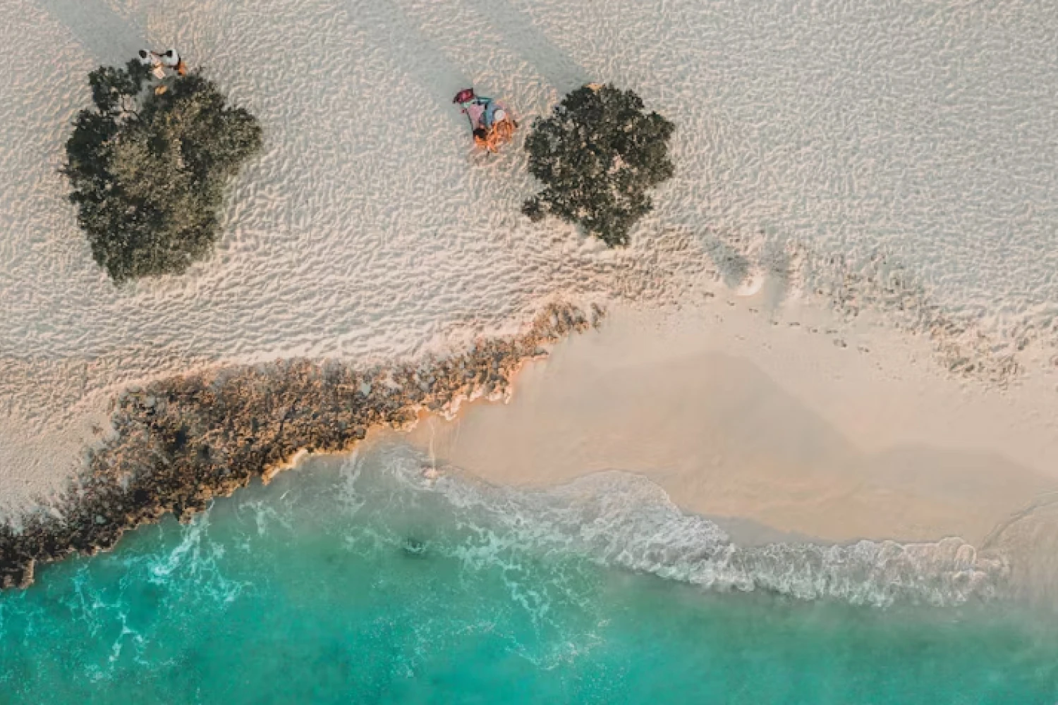 A hidden beach in paradise