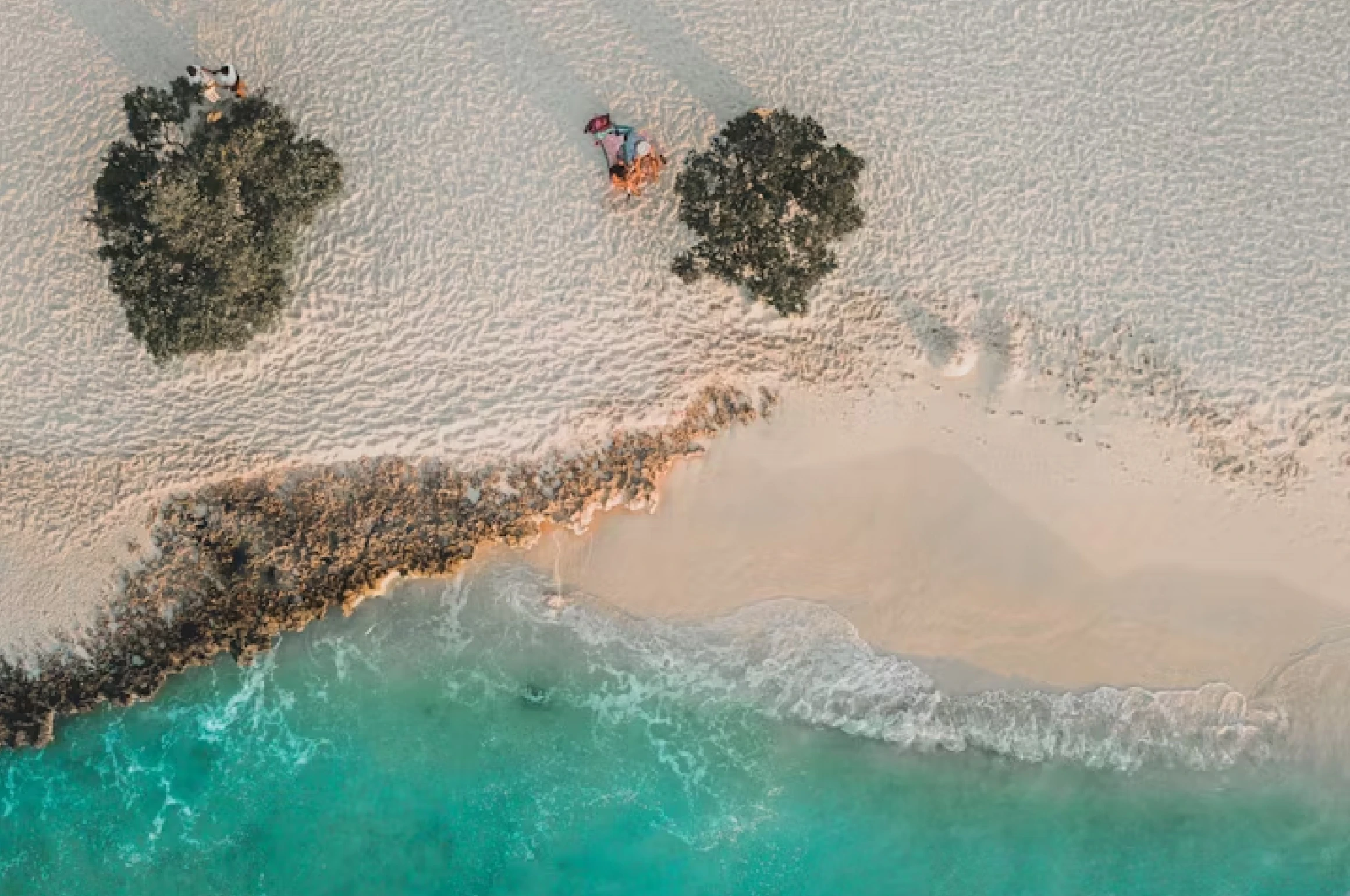 A hidden beach in paradise