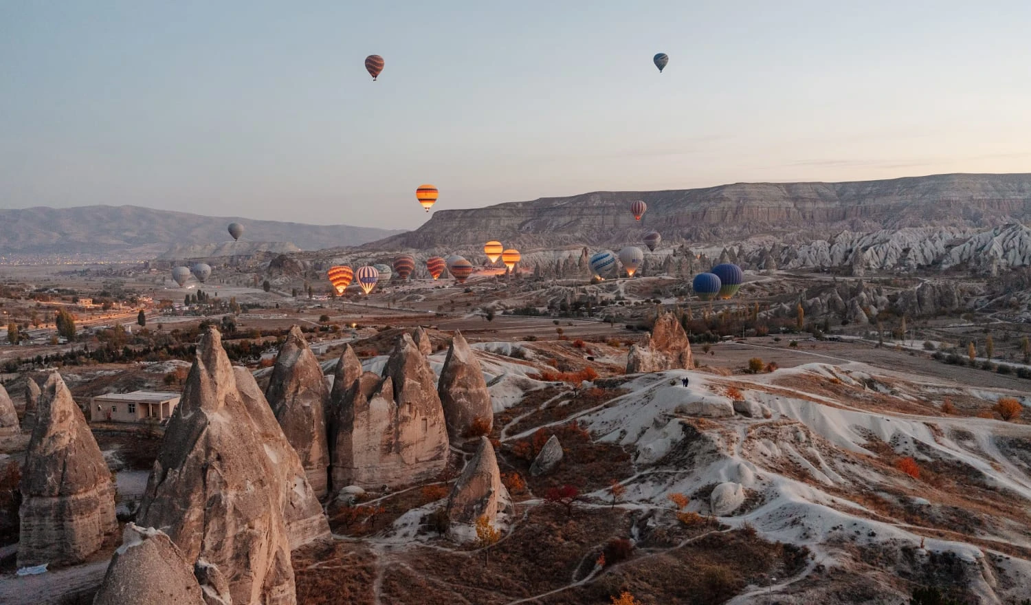 Hot air ballooning over Cappadocia, Turkey
