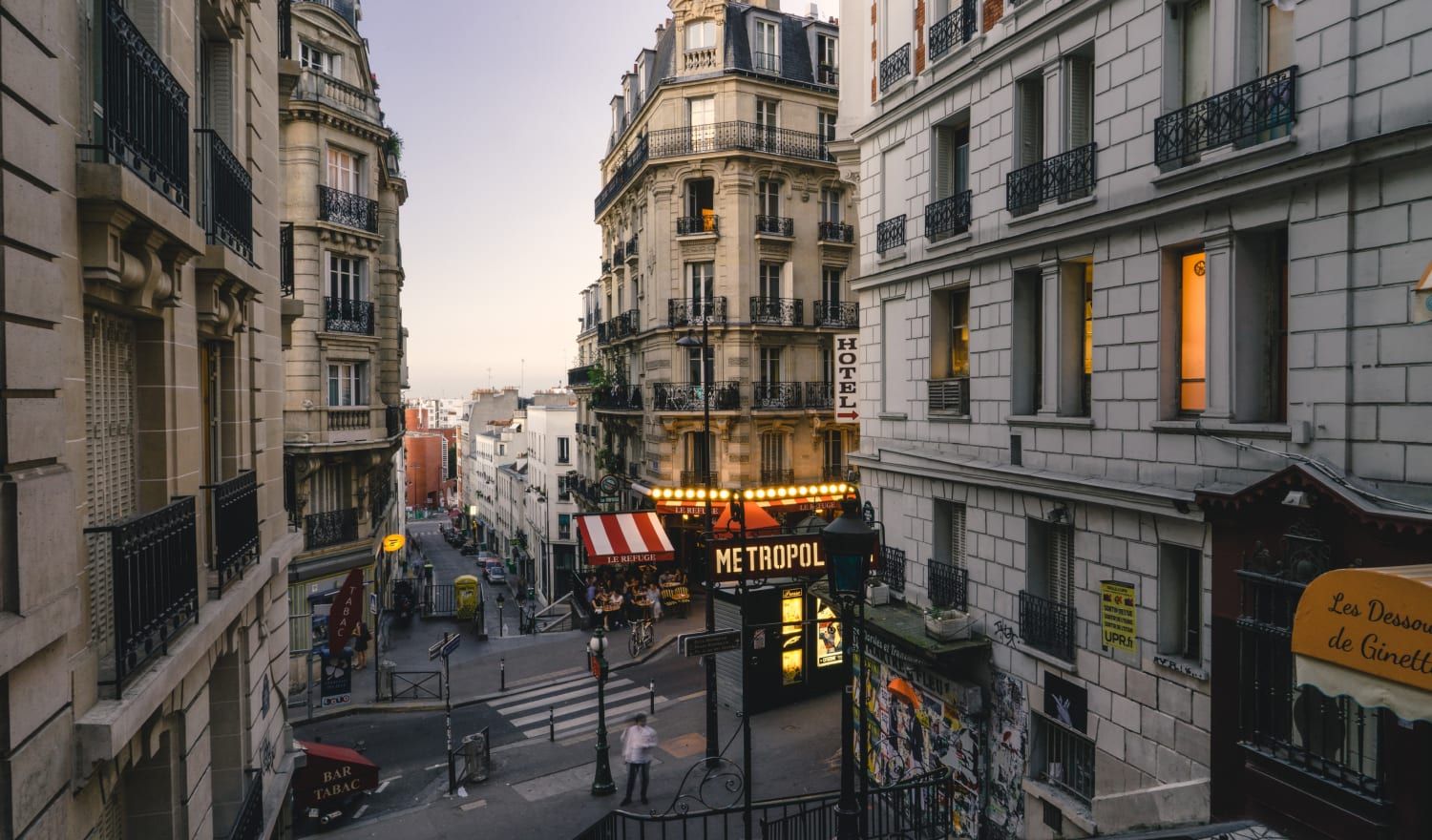 The busy and beautiful Metro in the middle of Paris