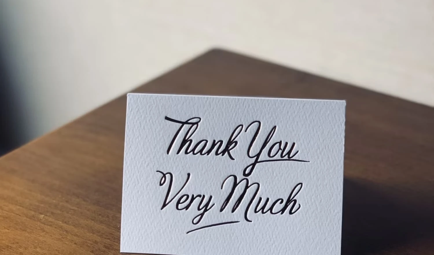A witty Thank You card