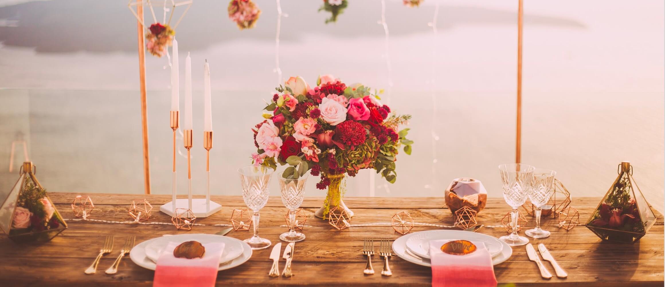 Bridal table set to perfection