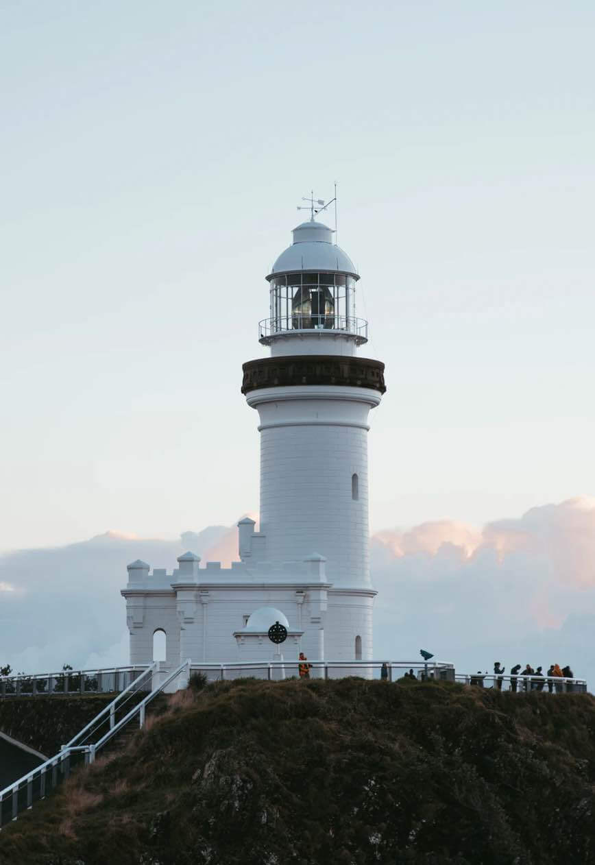 The famous lighthouse in Byron Bay