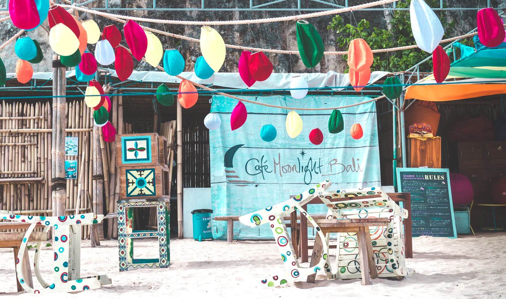 Beachside cafes open for the party crowd