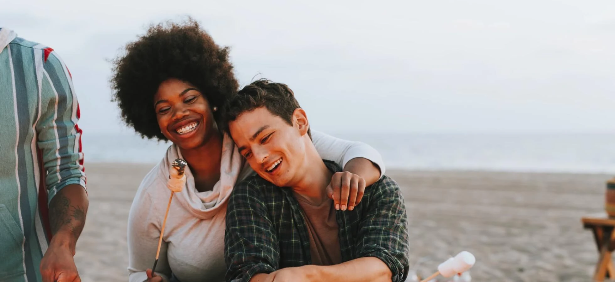 couple honeymoon on beach