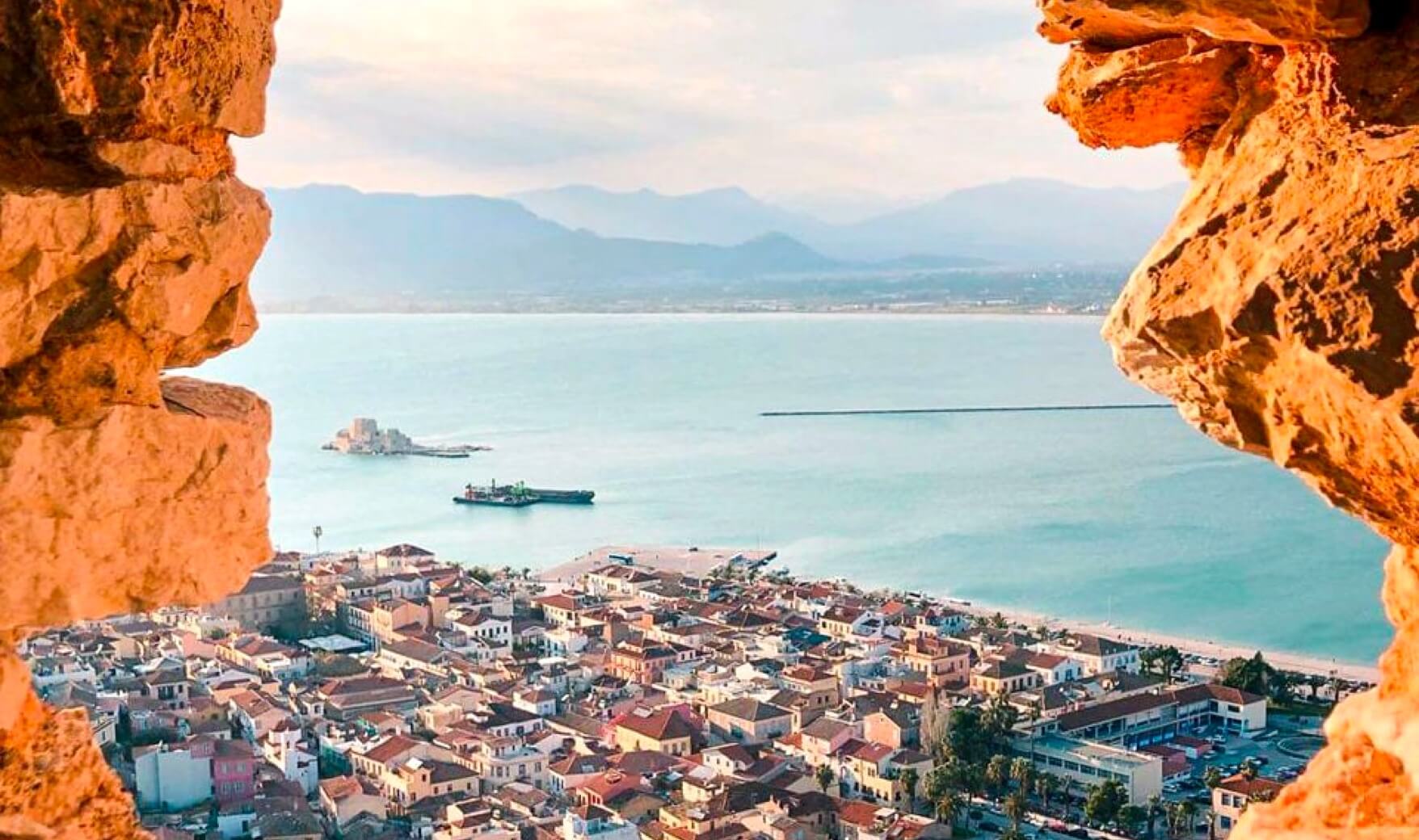 Peering over the city of Nafplio