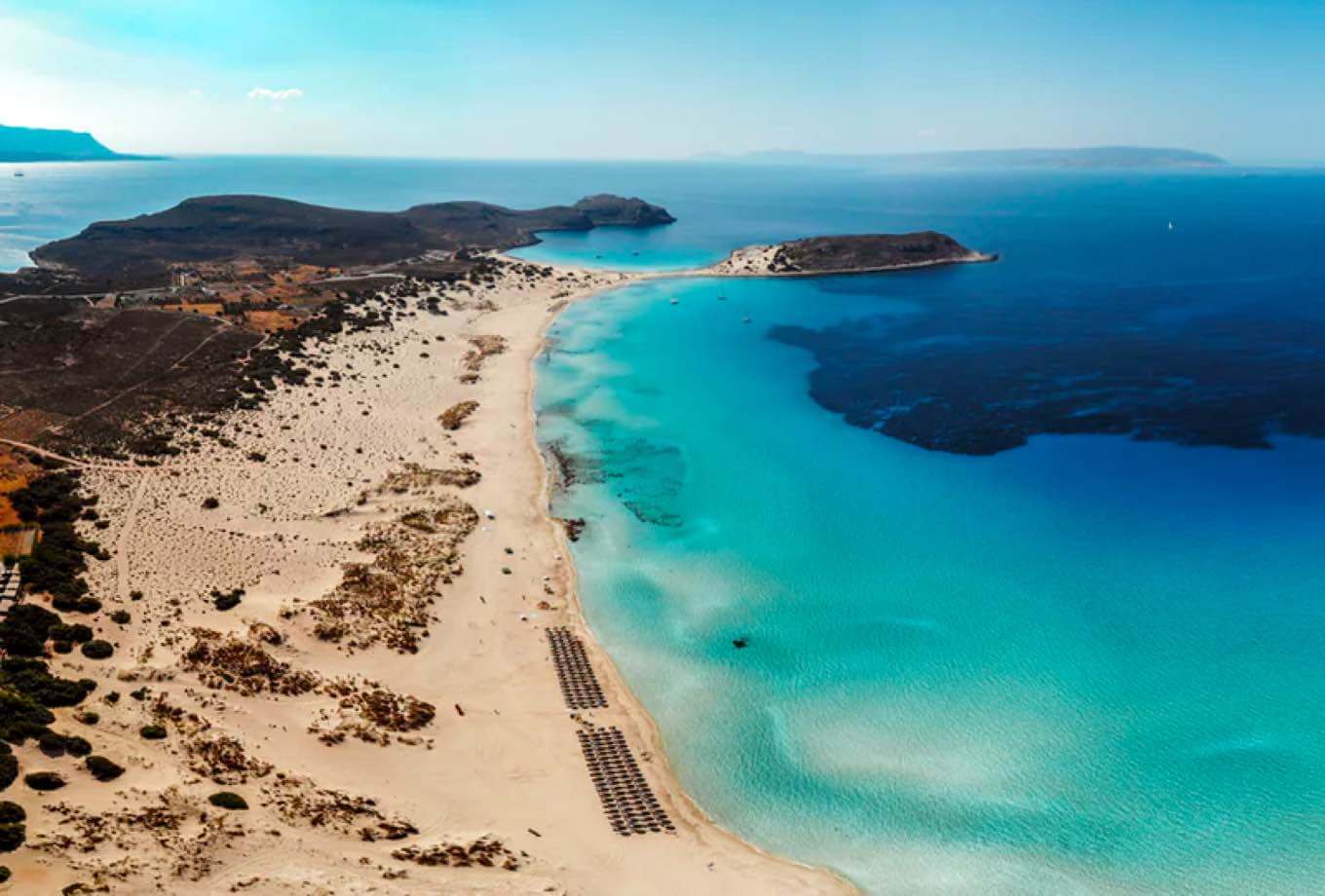 Sun shining down on a beach in the British Virgin Islands