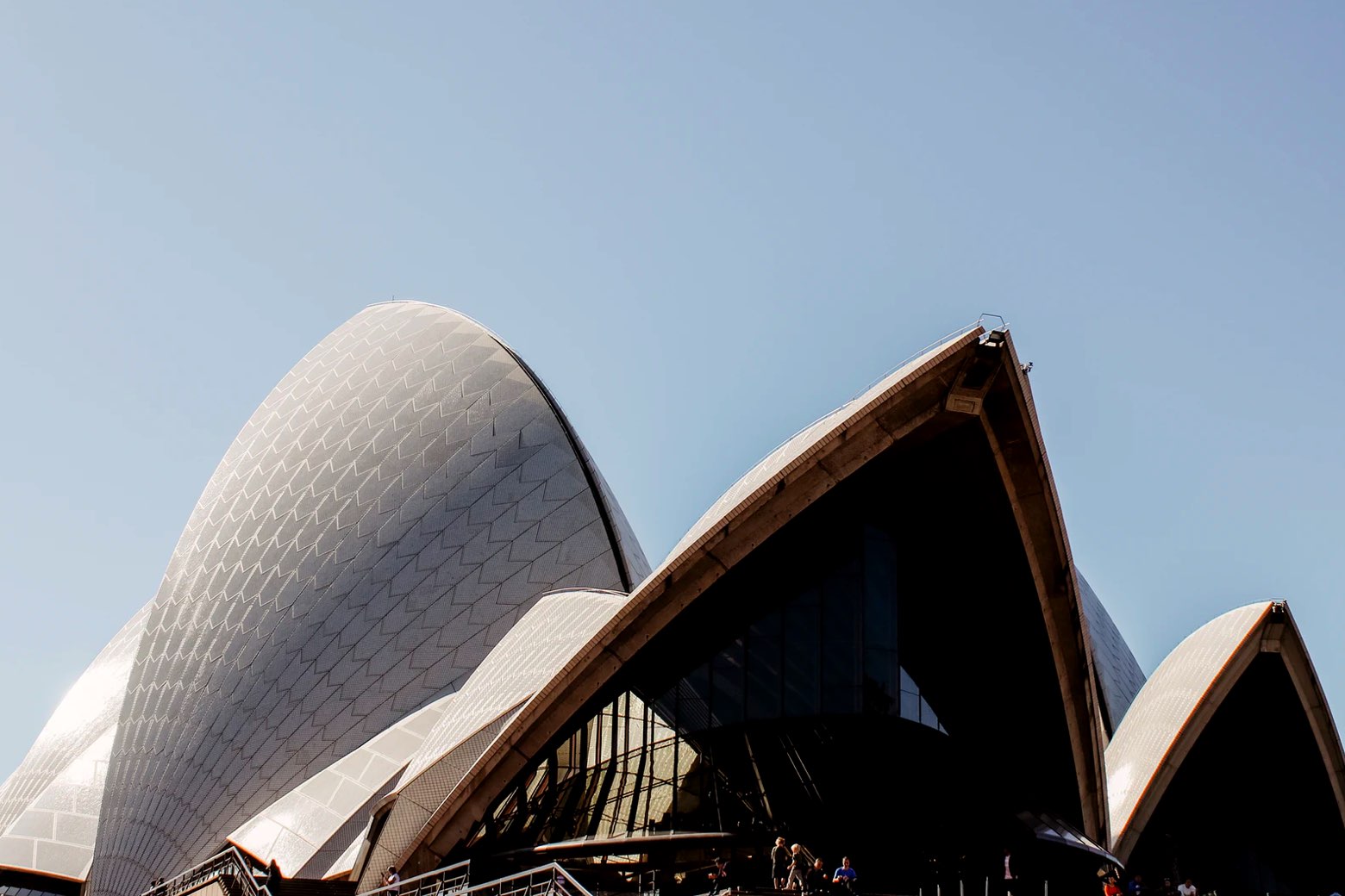 An artistic photo of the Sydney Opera House