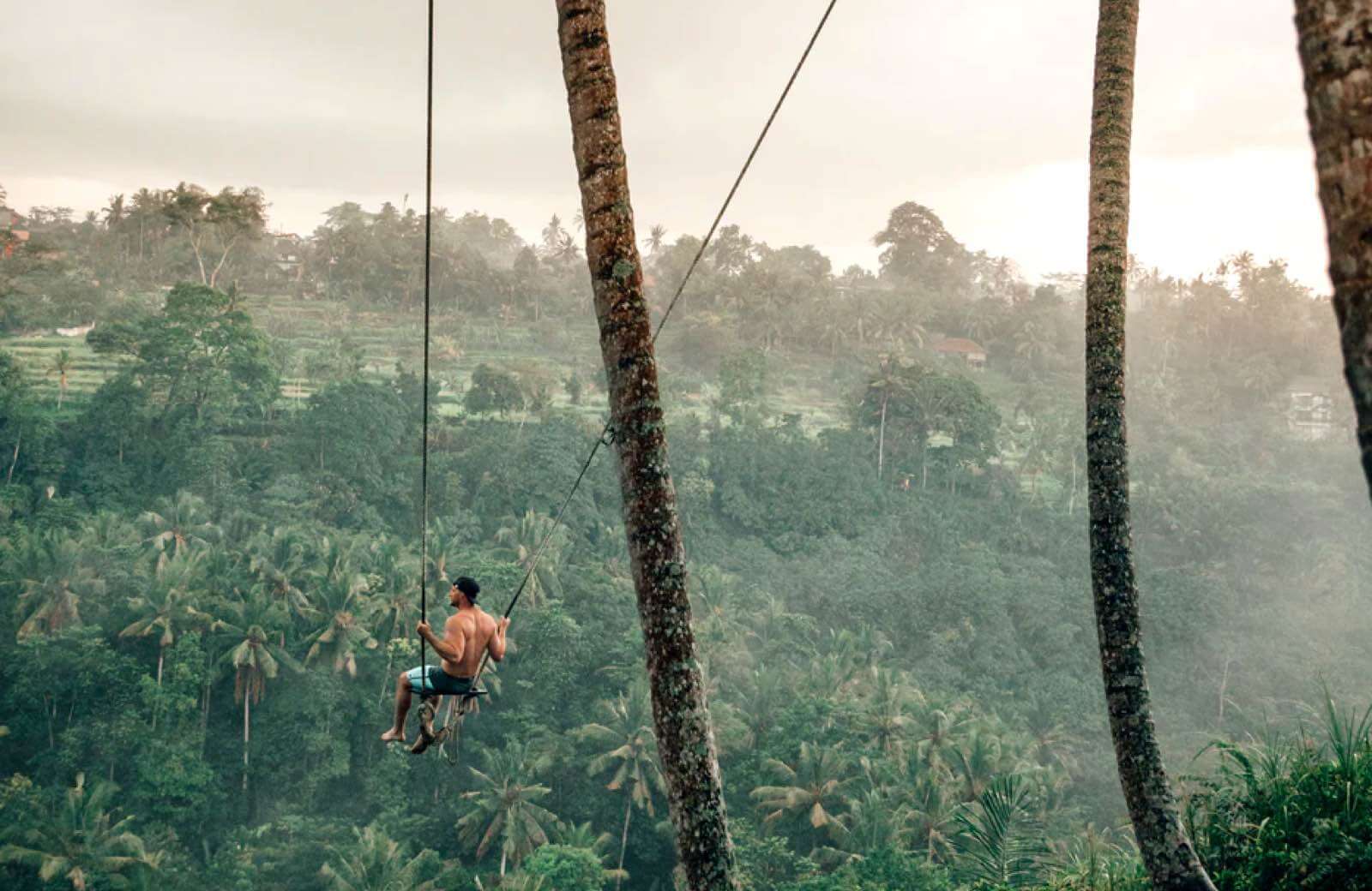 Bali's swing in full flight