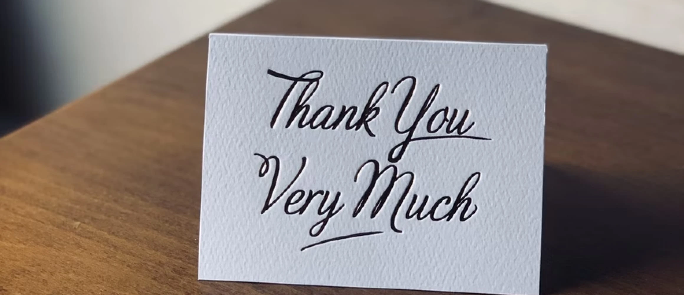 A witty Thank You card