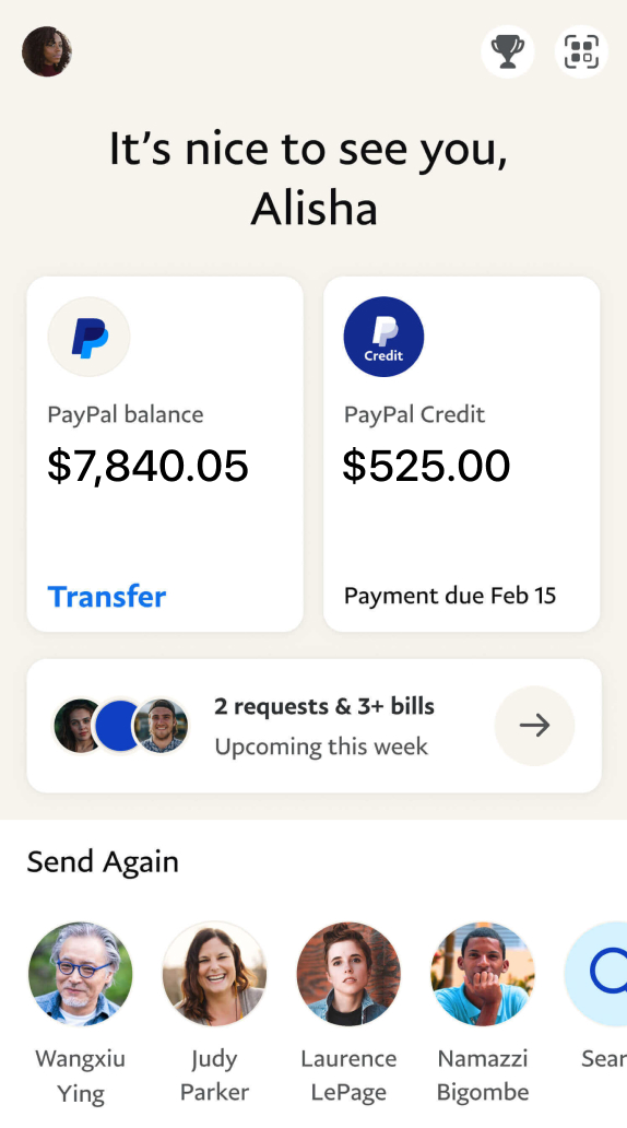 An interface showing the benefits of using PayPal with Hitchd.